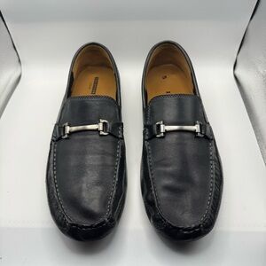 Clark’s Men's Black Leather Loafers Slip-On Dress‎ Loafers Black Size 11.5